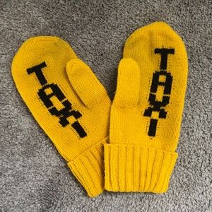 kate spade | Accessories | Kate Spade Yellow Knitted Taxi Mittens | Poshmark